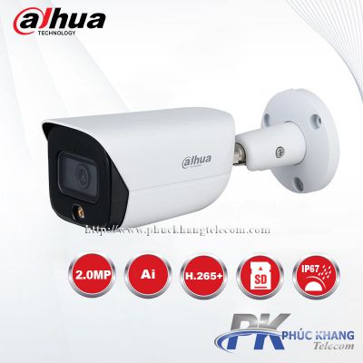 Camera IP Full-Color 2MP DAHUA DH-IPC-HFW3249EP-AS-LED