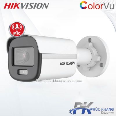 Camera IP Colorvu Lite 2.0MP Tích hợp Mic HIKVISION DS-2CD1027G0-LU
