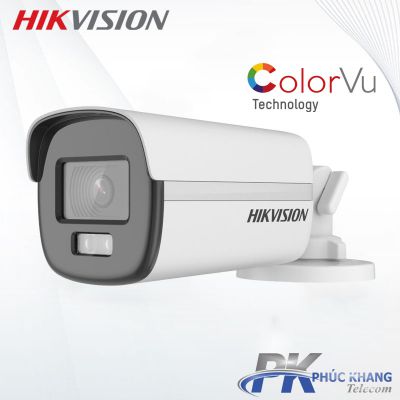 Camera HD-TVI COLORVU 2MP HIKVISION DS-2CE12DF0T-F