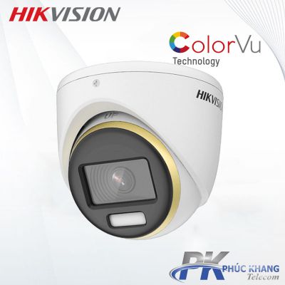 Camera HD-TVI COLORVU 2MP HIKVISION DS-2CE72DF3T-FS