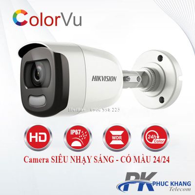 HDTVI Colorful 2.0 MP HIKVISION DS-2CE10DFT-F