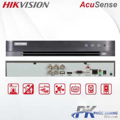 DVR 4 kênh AcuSense HIKVISION iDS-7204HQHI-M1/S